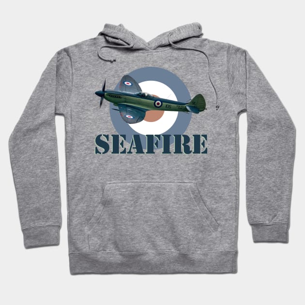 Supermarine Seafire and Roundel Hoodie by SteveHClark